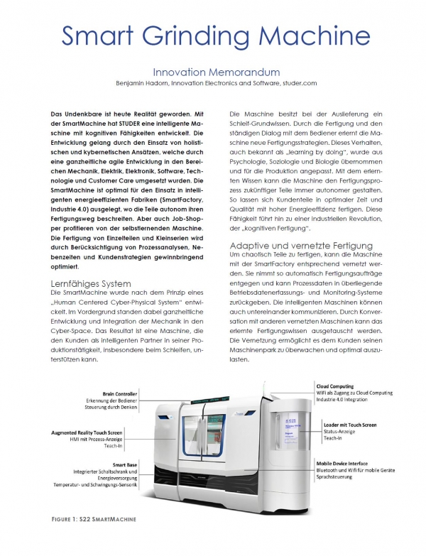 White Paper: Smart Grinding Machine